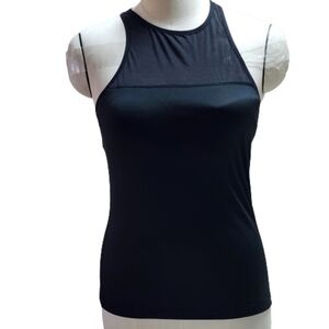 Reebok women's speedwick padded long Bra activewear black tank size medium